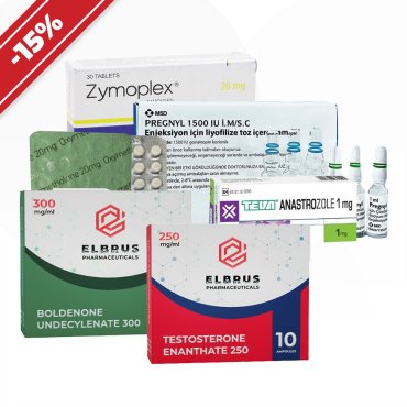 A long course for gaining muscle mass. Anapolone + Boldenone or Primobolan